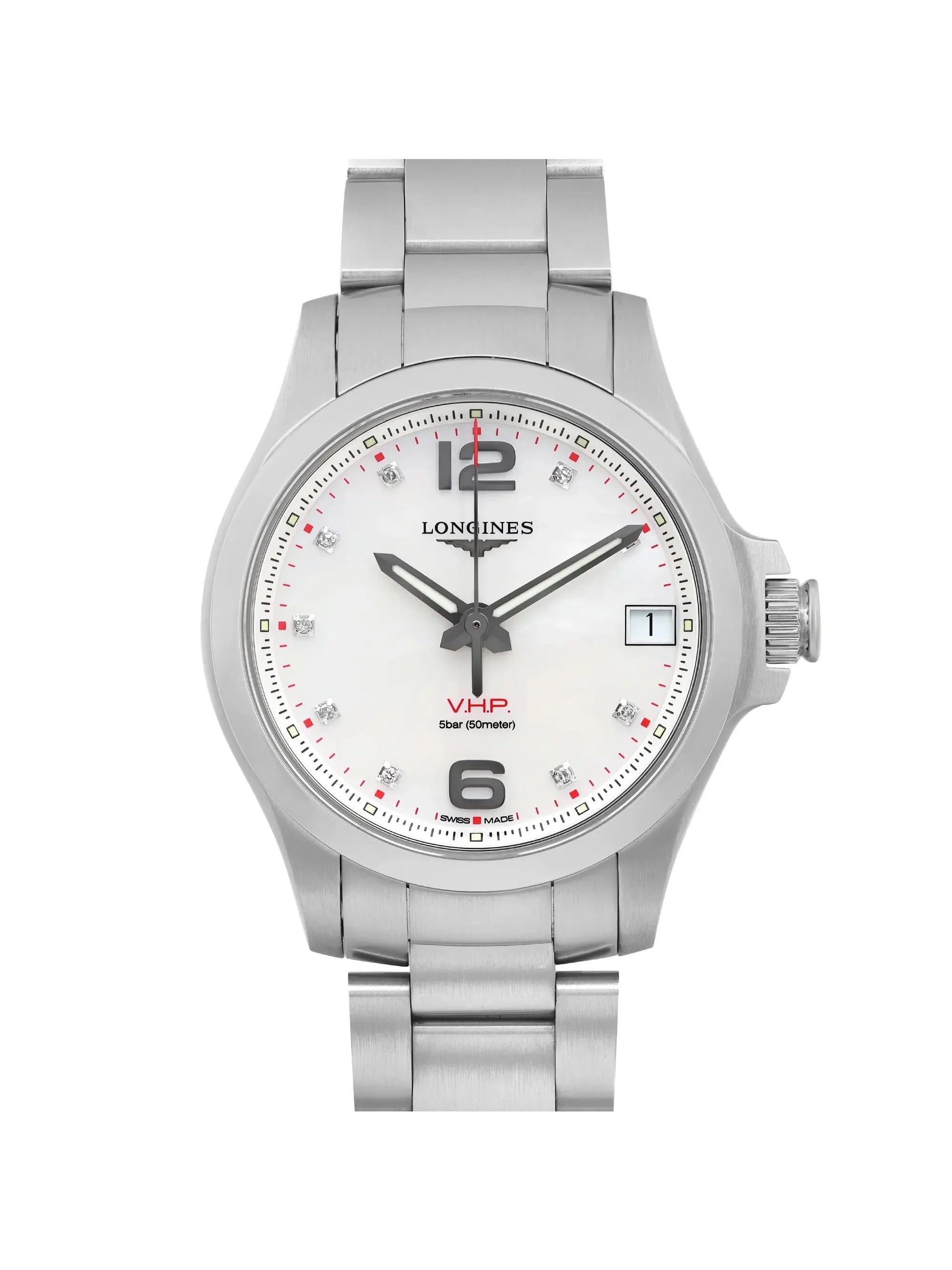 Premium Pre-owned Longines Conquest V.H.P. 36mm Ladies Watch L3.316.4.87.6 (Like New)