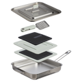 The Wildfare Pro Square Pan Cookset 5-piece set D087Z